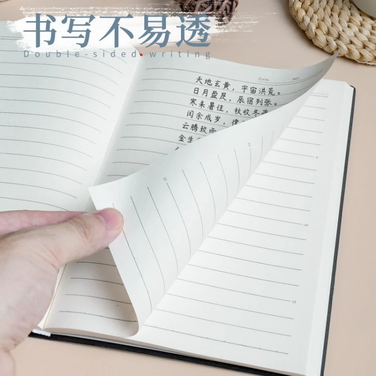 Daily Planner Notebooks lay-flat opening detail
