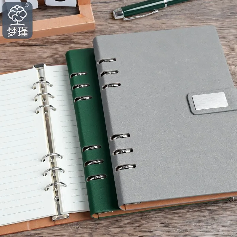 نوت بوک چرمی A5 Loose Leaf Notebook